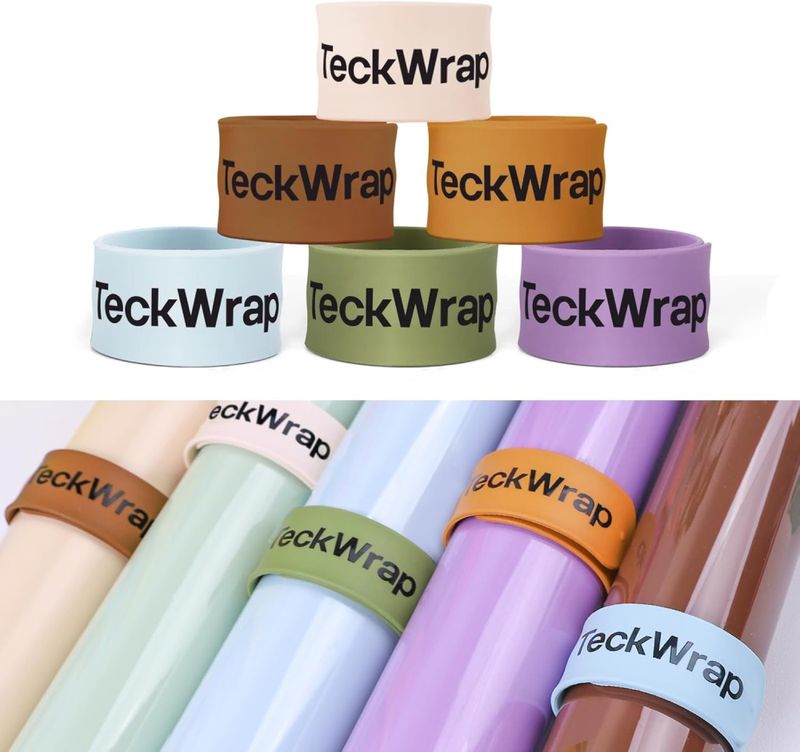 Silicone Vinyl Slap Bracelets 6pk, Jordfarger