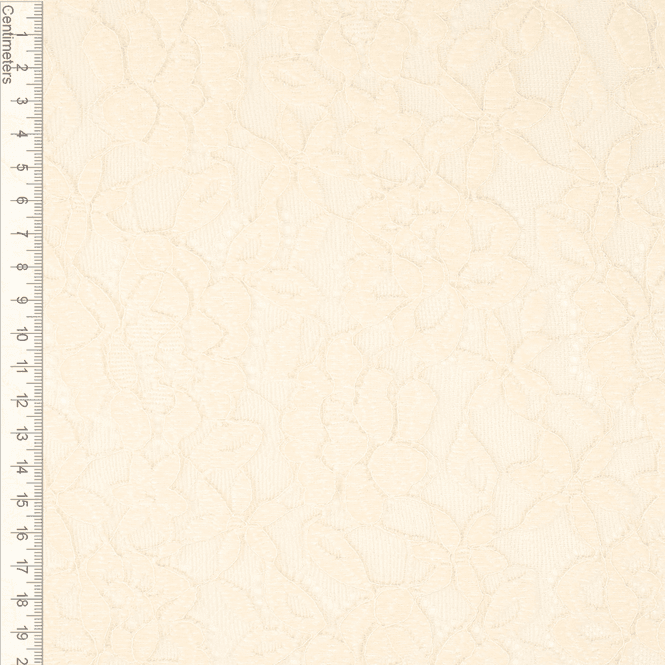 Hovedbilde Krem - Deluxe Elastisk Blondestoff