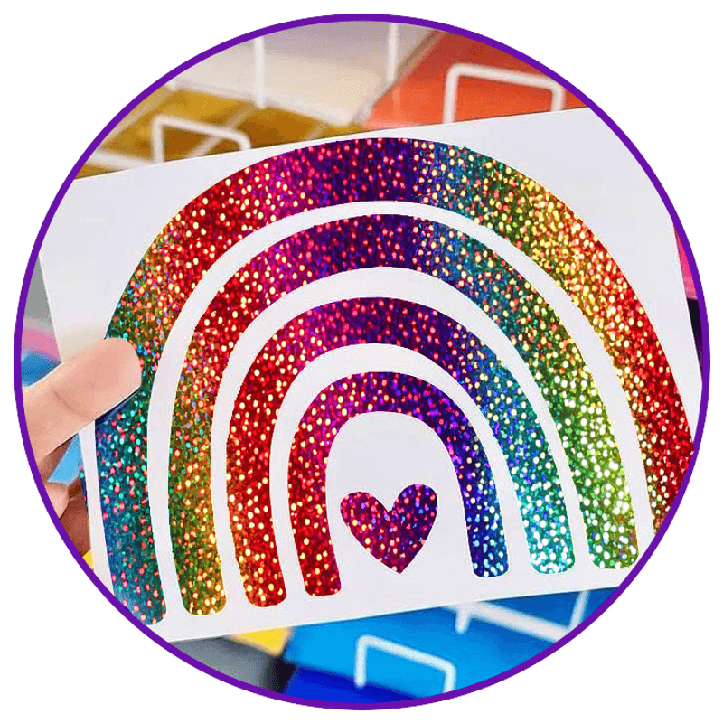 Samlepakke Holographic Sparkle Dekorvinyl