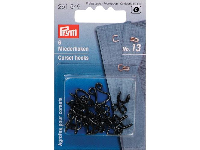 Hovedbilde Hekter No.13 6 stk - Sort