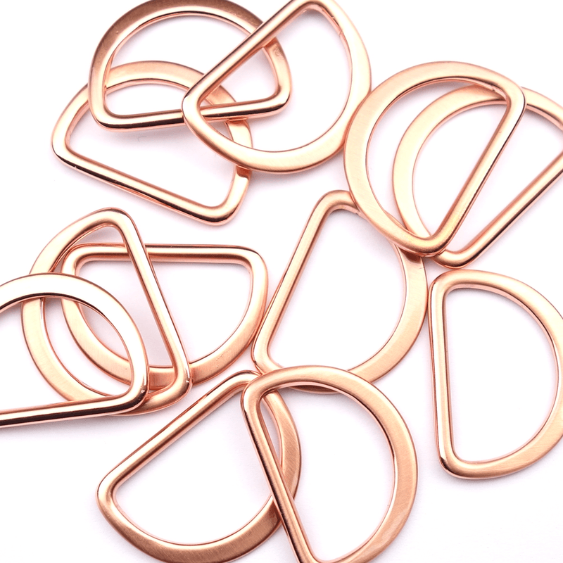 Kobber - D-ring 25 mm