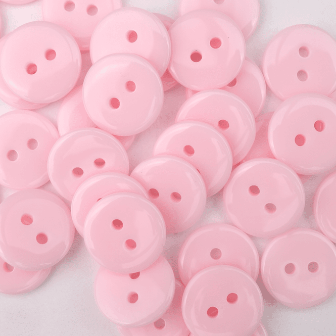 Hovedbilde Wien Lys Rosa - 12.5 mm Resin Knapp