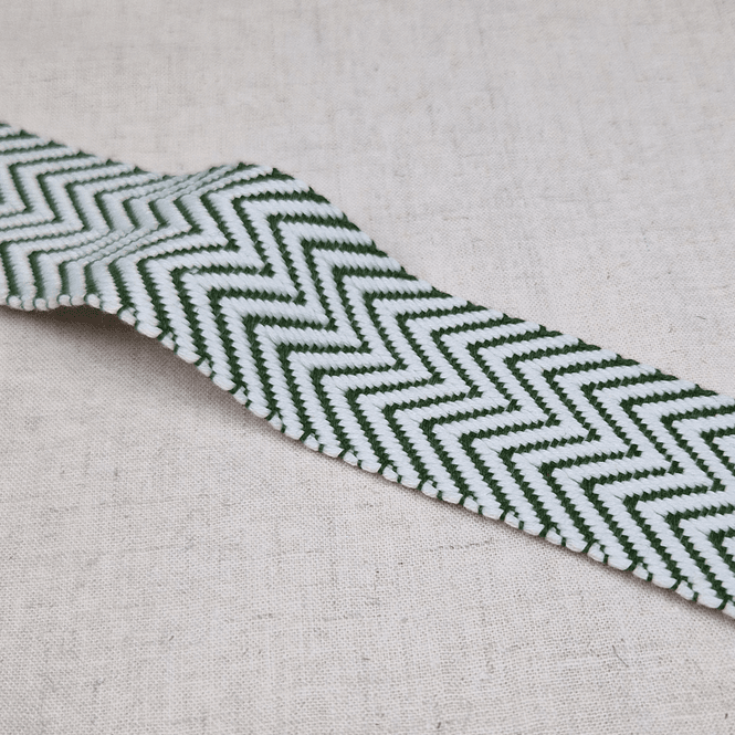Hovedbilde Chevron Grønn - Vevd Bånd 38 mm