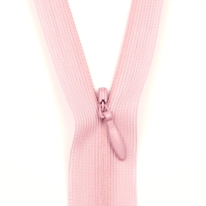 Hovedbilde Babyrosa - Usynlig Glidelås (4 mm)