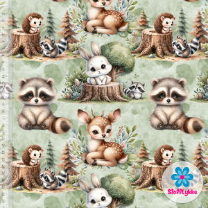 Hovedbilde Forest Friends Dusty Mint - Jersey