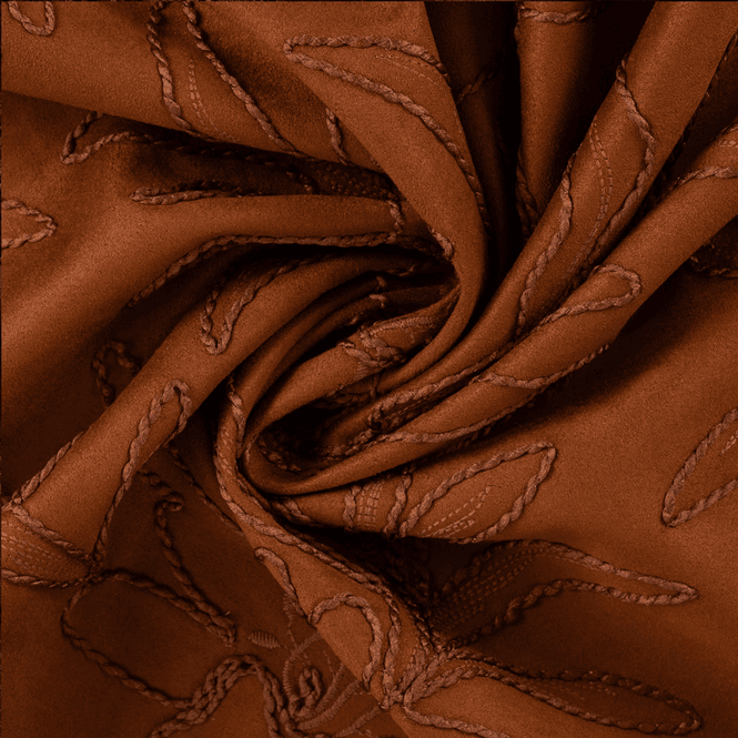 Hovedbilde Floral Rust - Scuba Suede