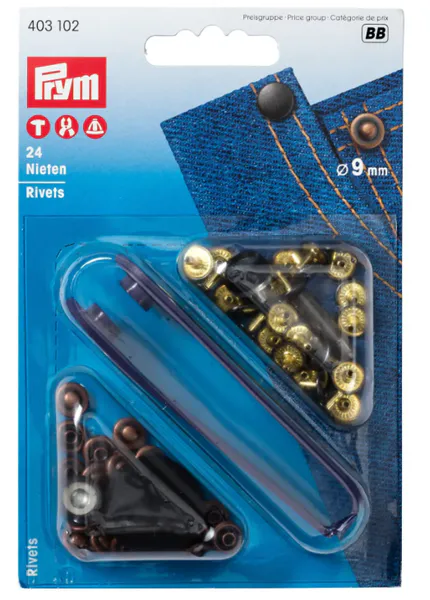 Niter 9 mm Antikk Kobber - Prym