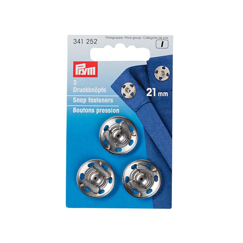 Prym Trykknapp 21mm Sølv