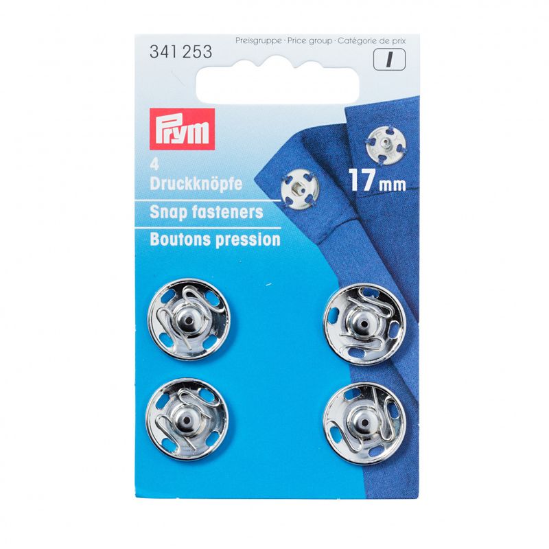 Prym Trykknapp 17mm Sølv