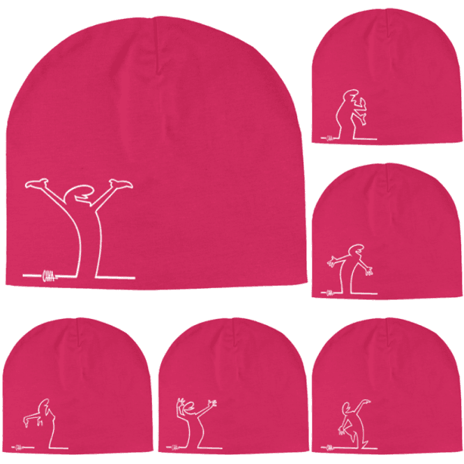 Hovedbilde Mørk Rosa Streken - Lue