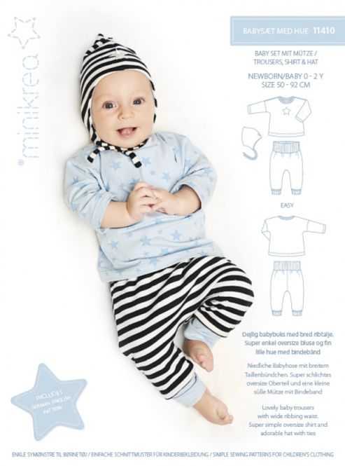 Hovedbilde Babysett med lue - Minikrea 11410