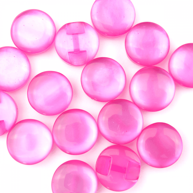 Hovedbilde Candy Mørk Rosa - 11 mm Resin Knapp