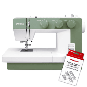 Hovedbilde Janome 1522 Smoky Green m/Trykkfotpakke og b&oslash;ttehattm&oslash;nster