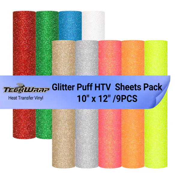 Samlepakke Glitter Puff HTV