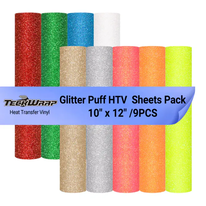 Hovedbilde Samlepakke Glitter Puff HTV