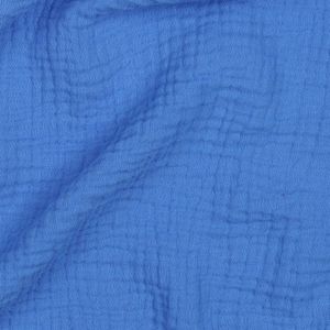 Hovedbilde Himmelbl&aring; - &Oslash;kologisk Musselin