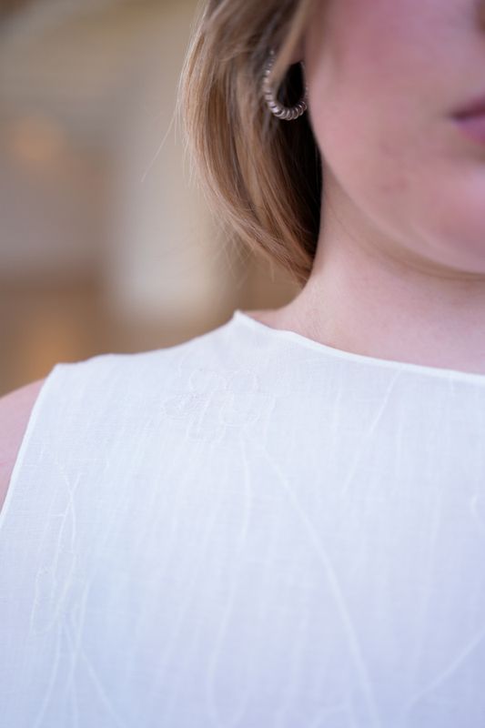 Slash Dress x Cap Sleeves - Puff and Pencil