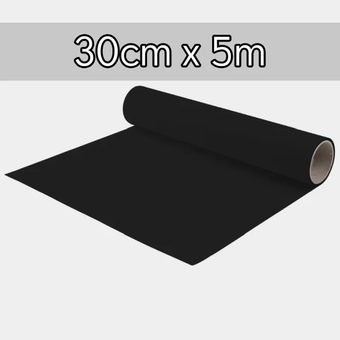 Hovedbilde HTV Sort Bulk - 30cm x 5meter (B-Flex)