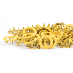 Hovedbilde Sunshine Yellow TD metalltrykknapper - 10 stk