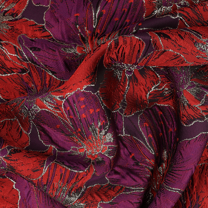 Hovedbilde Nicole Rød Metallic - Jacquard