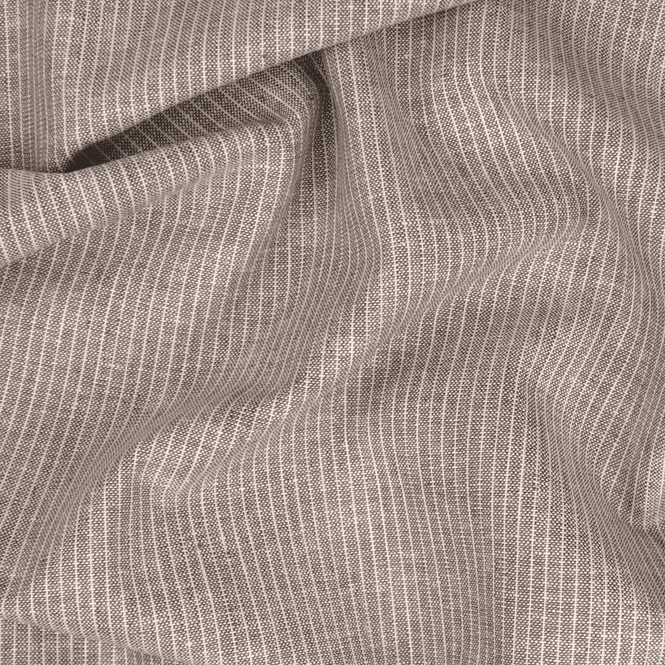 Hovedbilde Pinstripe Brun - Lin/Bomull