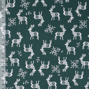 Hovedbilde Nordic Deer Green - Fast Bomull