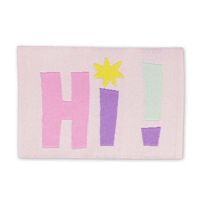 Hovedbilde Hi! - Merkelapp 57x38 mm