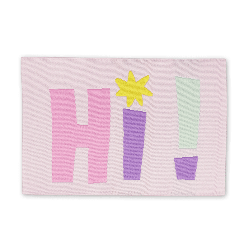 Hi! - Merkelapp 57x38 mm