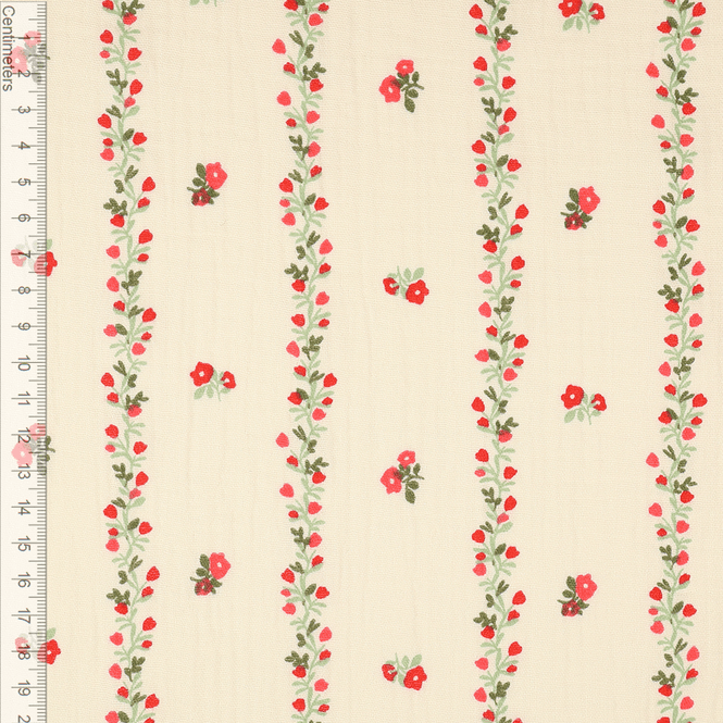 Hovedbilde Blomsterranke - Musselin