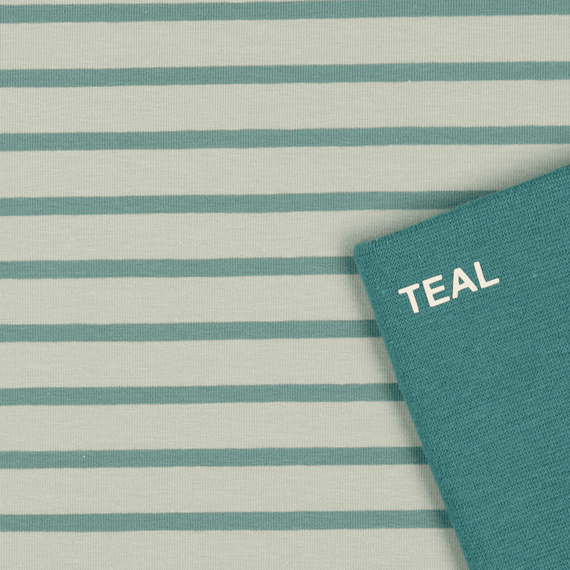 Stripes Dusty Green - Jersey