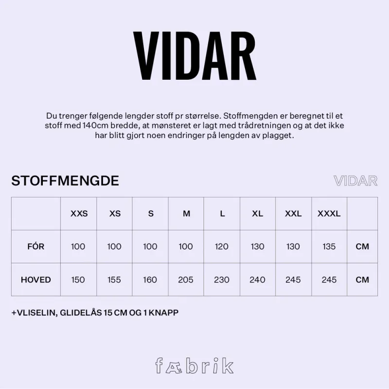 Vidar Bukse - Fæbrik
