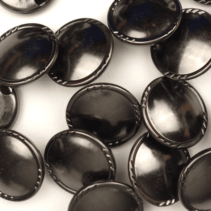 Florian Gunmetal - 19 mm Metall Knapp
