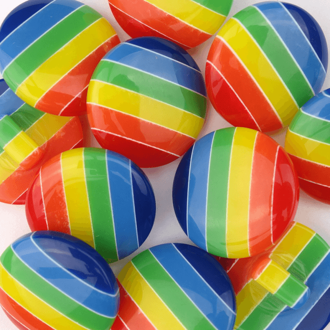 Hovedbilde Rainbow - 20 mm Resin Knapp