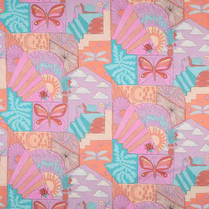 Bilde av Fantasy Pink/Aqua - Fast Bomull