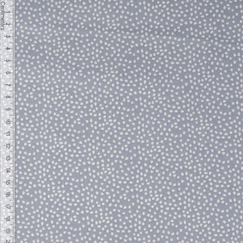 Dots Tåkeblå - Fast Bomull