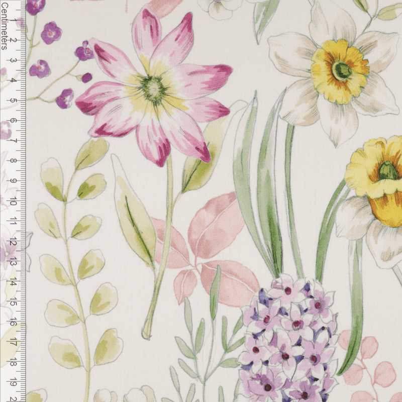 Blomsterhage - Fast Bomull