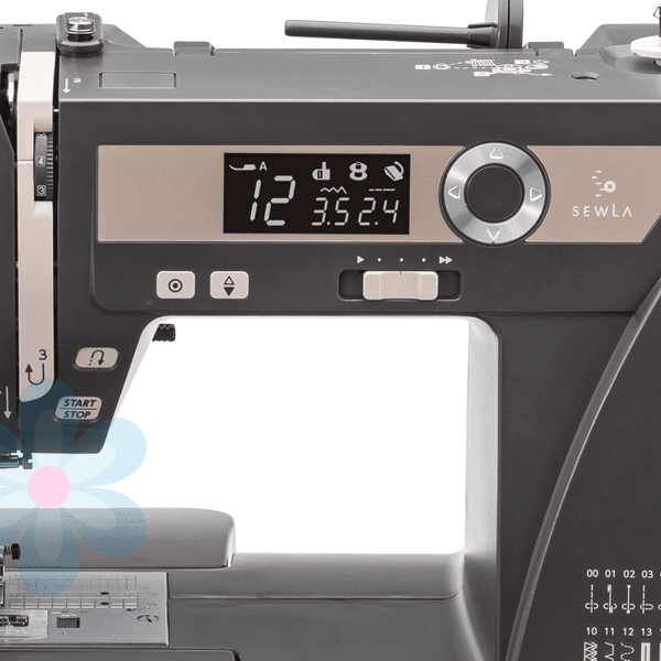 Janome SewLA Grafittgr&aring; m/Toalettmappem&oslash;nster