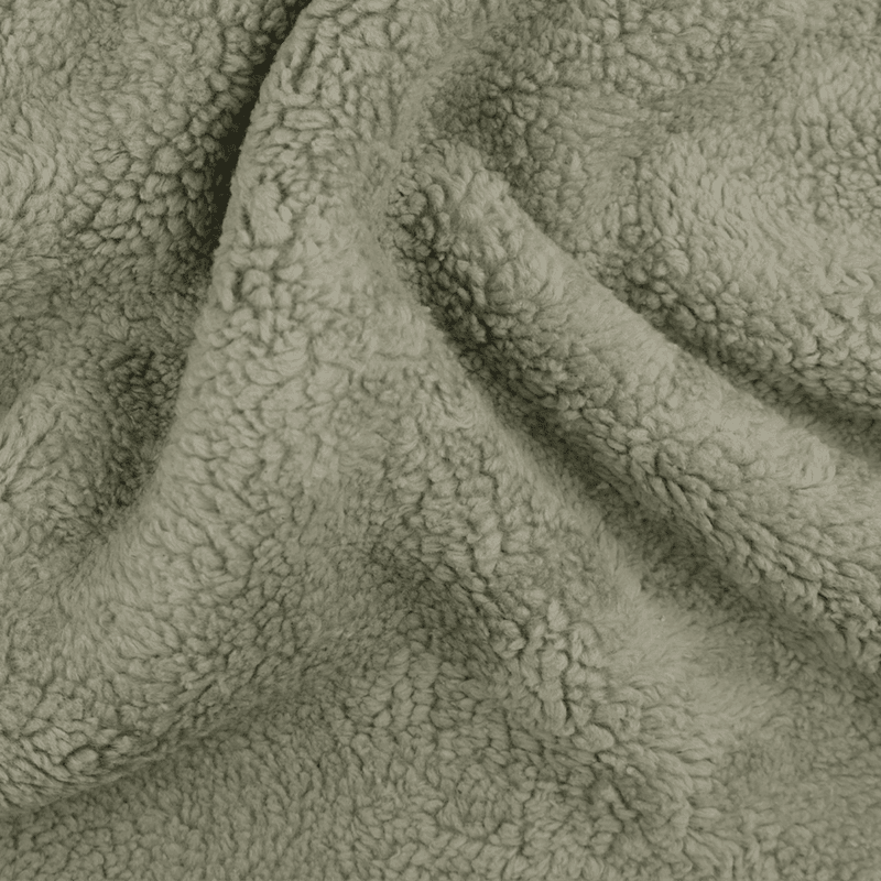 Dusty Green - Soft Cotton Teddy