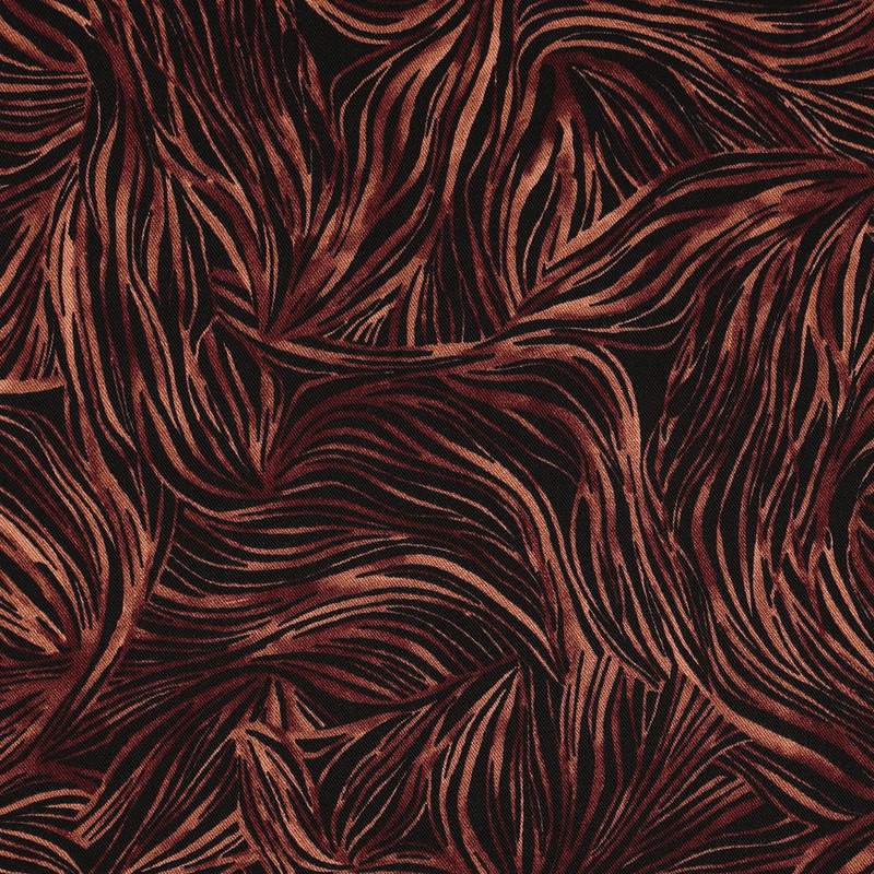 Wavey Bordeaux - Viskose Twill