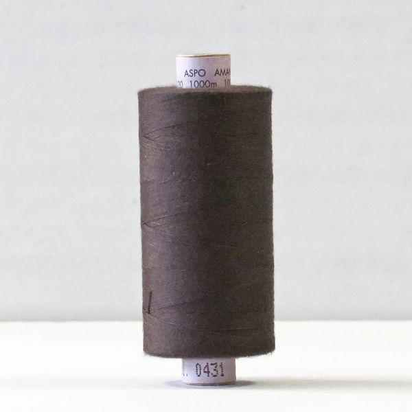 Mørk Brun 431 - Aspo sytråd 1000m