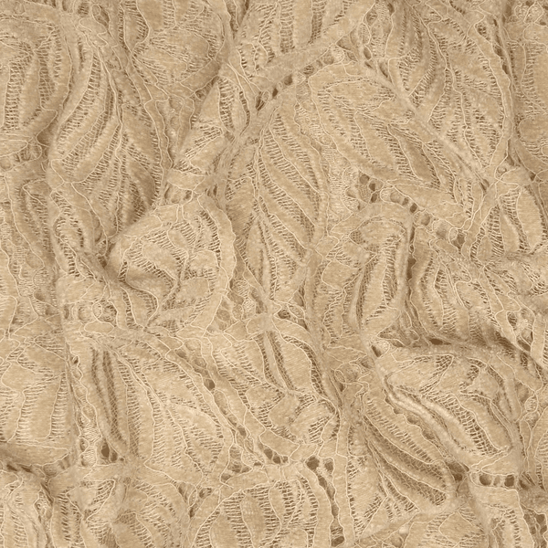 Beige Chenille Lace - Blondestoff