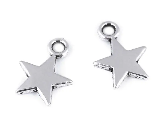 Hovedbilde Stjerne Charm Sølv - 10mm
