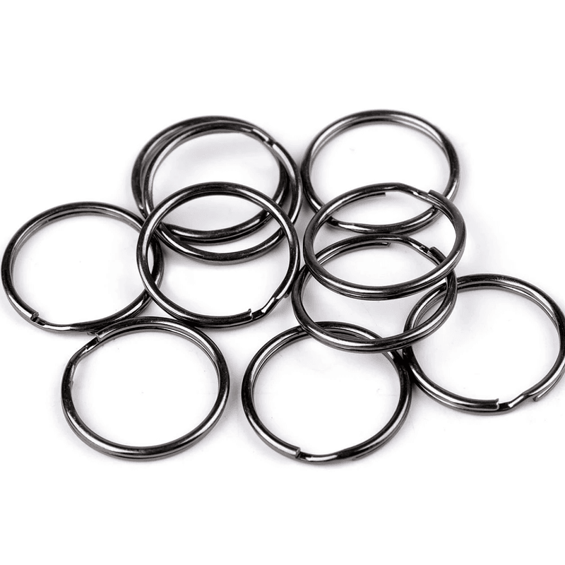 Nøkkelring 10 stk - Gunmetal