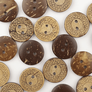 Hovedbilde Chevron - 18 mm Kokosn&oslash;tt Knapp