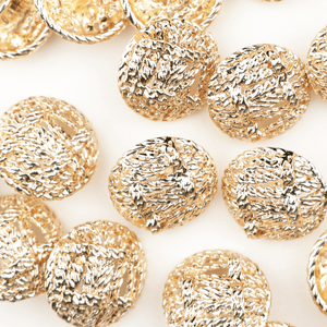 Hovedbilde Wrapped Gull - 20  mm Metall Knapp