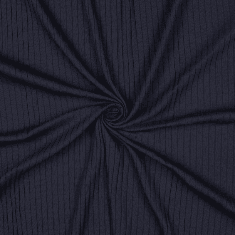 Marineblå - Bred Ribbjersey