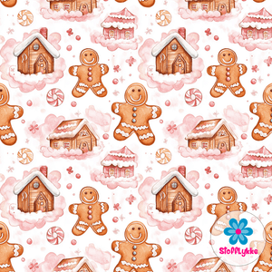 Hovedbilde Pink Gingerbread Wonderland - French Terry