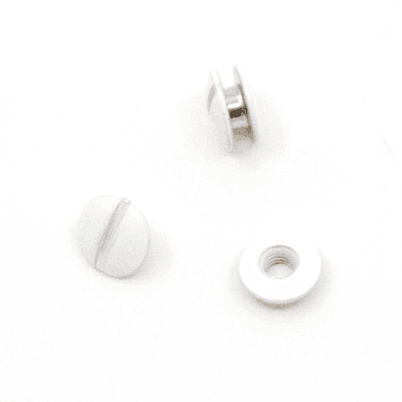 Hvit - Niter 2 mm - 10 stk