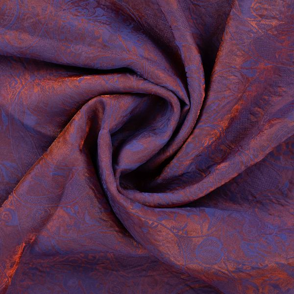 Camille Changeant Purple - Viskose/Silke Jacquard