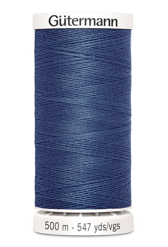 Denimblå 68 - Polyester Sytråd 500 m